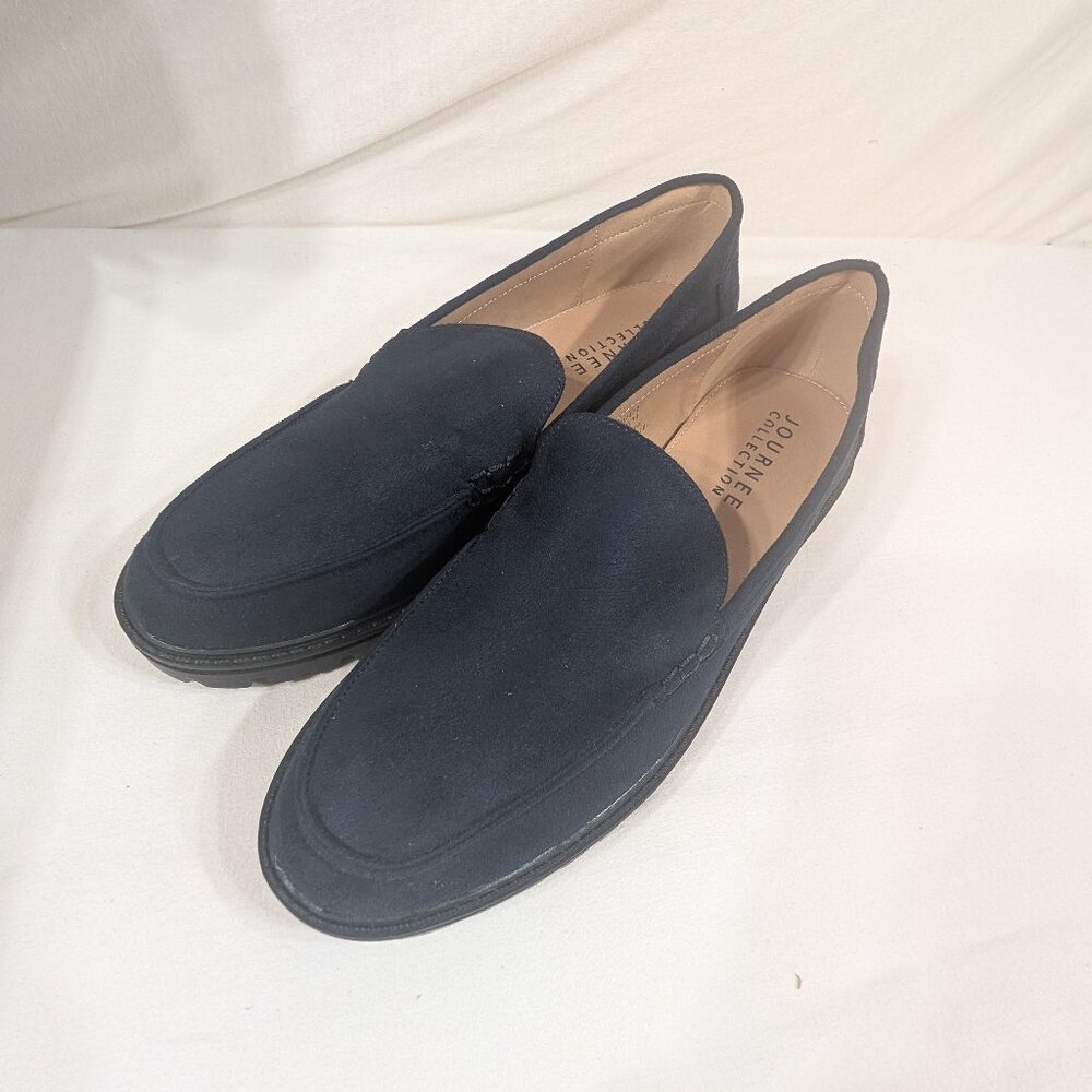 Journee Collection Blue Suede Shoes